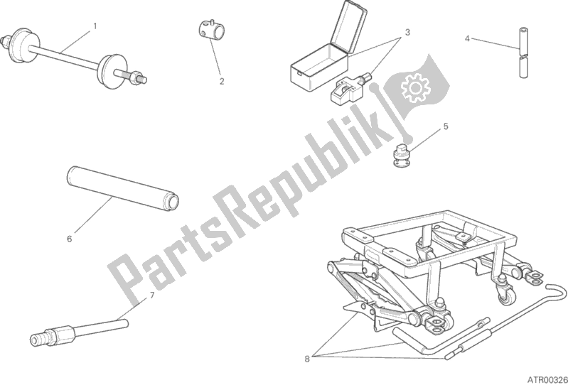 All parts for the Workshop Service Tools, Frame of the Ducati Scrambler Flat Track PRO USA 803 2016